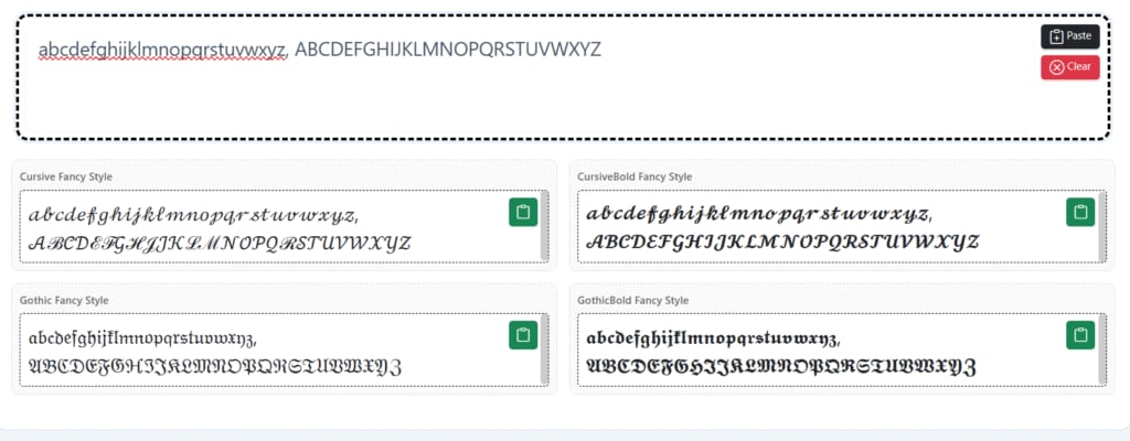  Cursive small s, Capital S in Cursive (       ) - %currentyear% in Cursive, CursiveBold, Gothic, and GothicBold fonts
