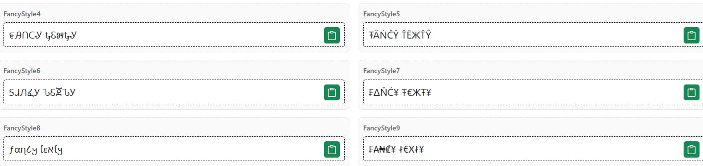 Fancy Text Generator clean hero interface which have the fancy font styles